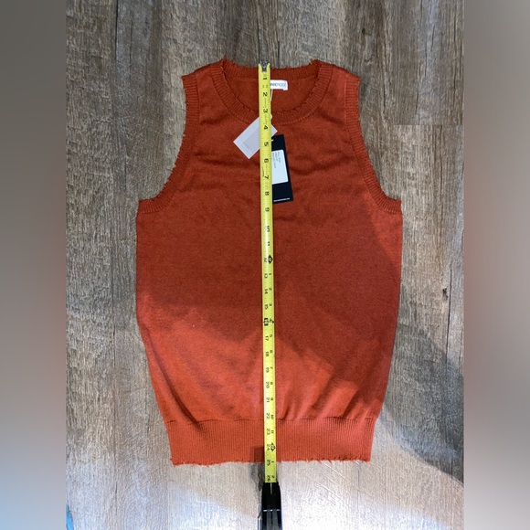 Minnie Rose Frayed Tank Cotton Cashmere (read description) - Picture 6 of 11